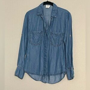Andrea Jovine - Denim Button Down Long Sleeve - Size XS
